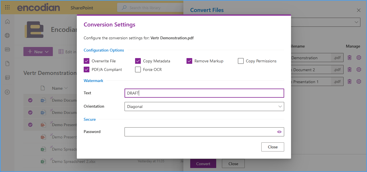 Convert Multiple Files To Other File Formats – Encodian Customer Help