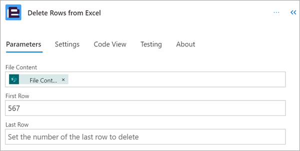 Delete Rows from Excel Encodian Customer Help