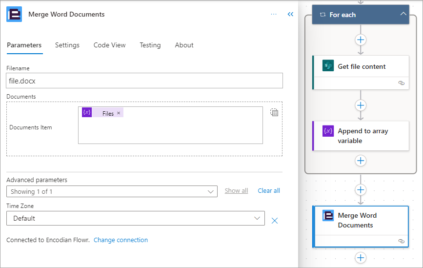 Merge Word Documents – Encodian Customer Help