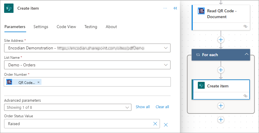 Read QR Code - Document – Encodian Customer Help