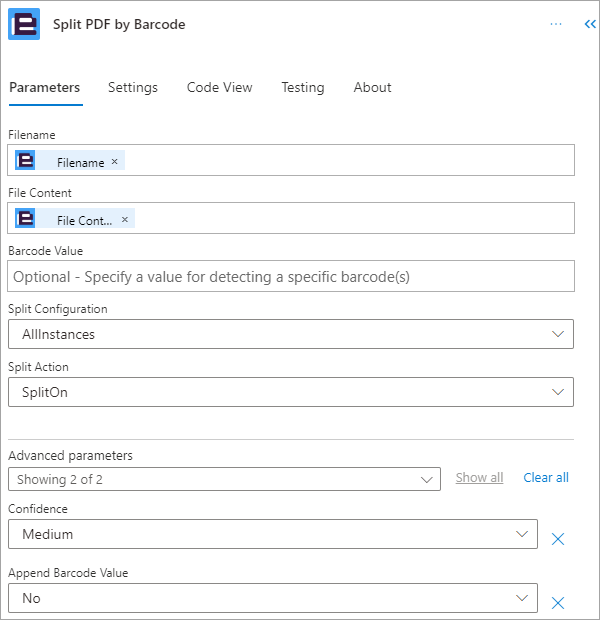 Split PDF by Barcode – Encodian Customer Help