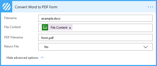 Convert Word To Pdf Form Encodian Customer Help